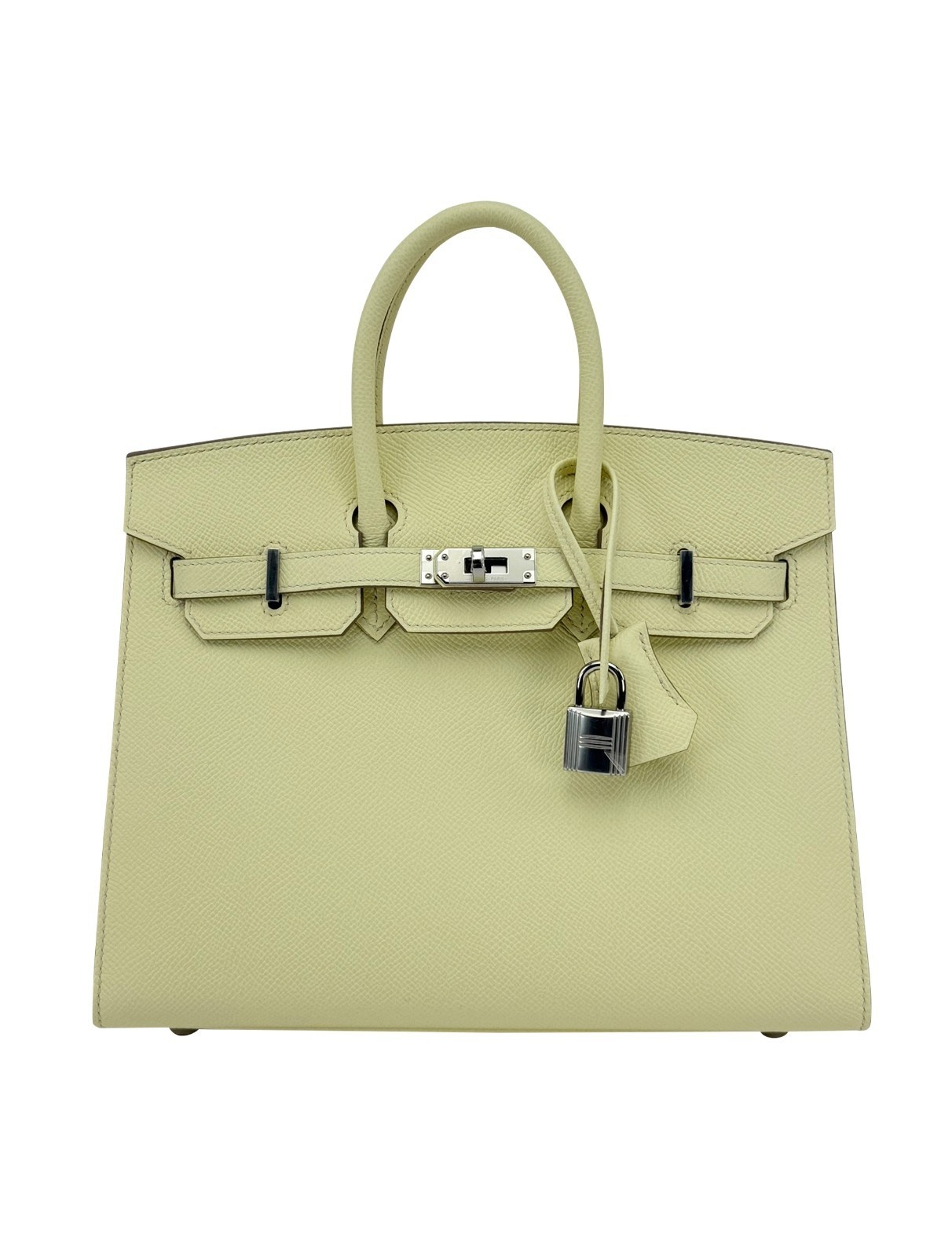 Hermes Birkin 25 Sellier Epsom Jaune Milton Palladium Hardware K Stamp 2025