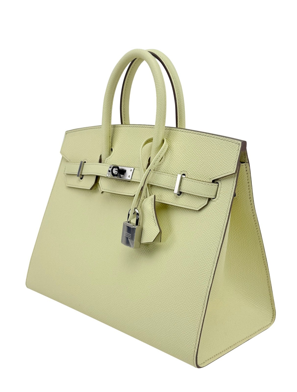 Hermes Birkin 25 Sellier Epsom Jaune Milton Palladium Hardware K Stamp 2025