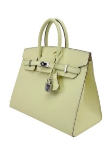 Hermes Birkin 25 Sellier Epsom Jaune Milton Palladium Hardware K Stamp 2025