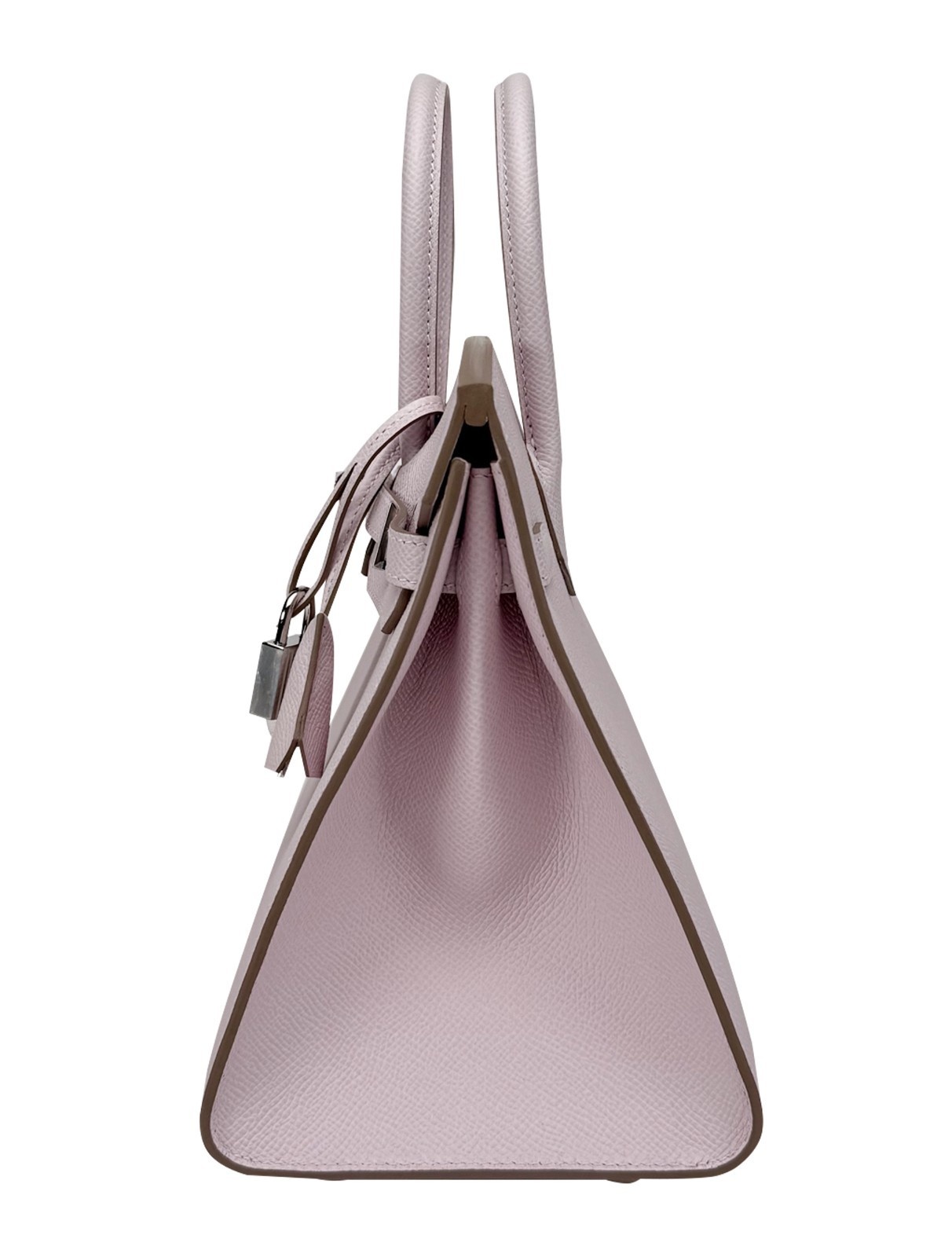 Hermes Birkin 25 Sellier Epsom Mauve Pale Palladium Hardware W Stamp 2024