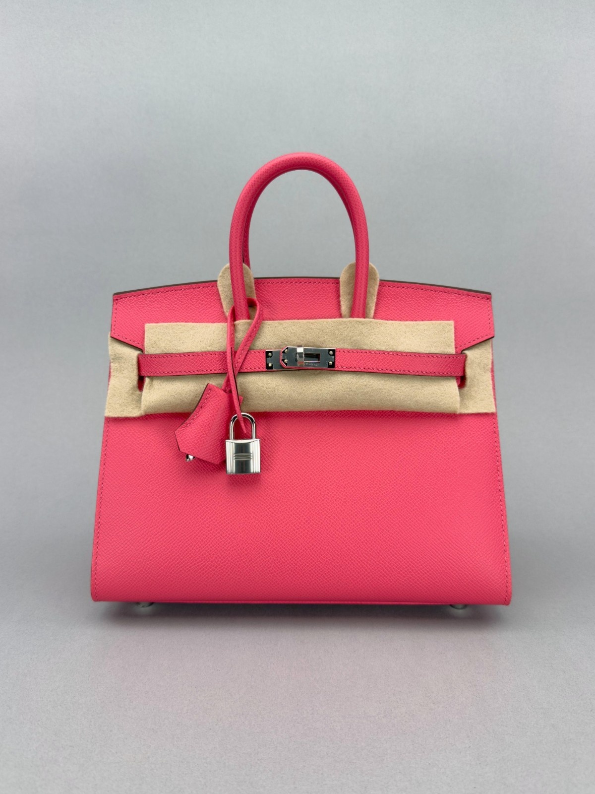 Hermes Birkin 25 Sellier Epsom Rose Azalee Palladium Hardware K Stamp 2025