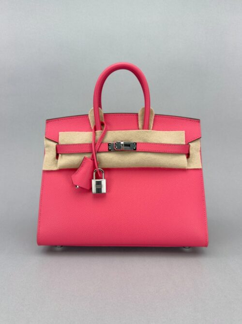 Hermes Birkin 25 Sellier Epsom Rose Azalee Palladium Hardware K Stamp 2025