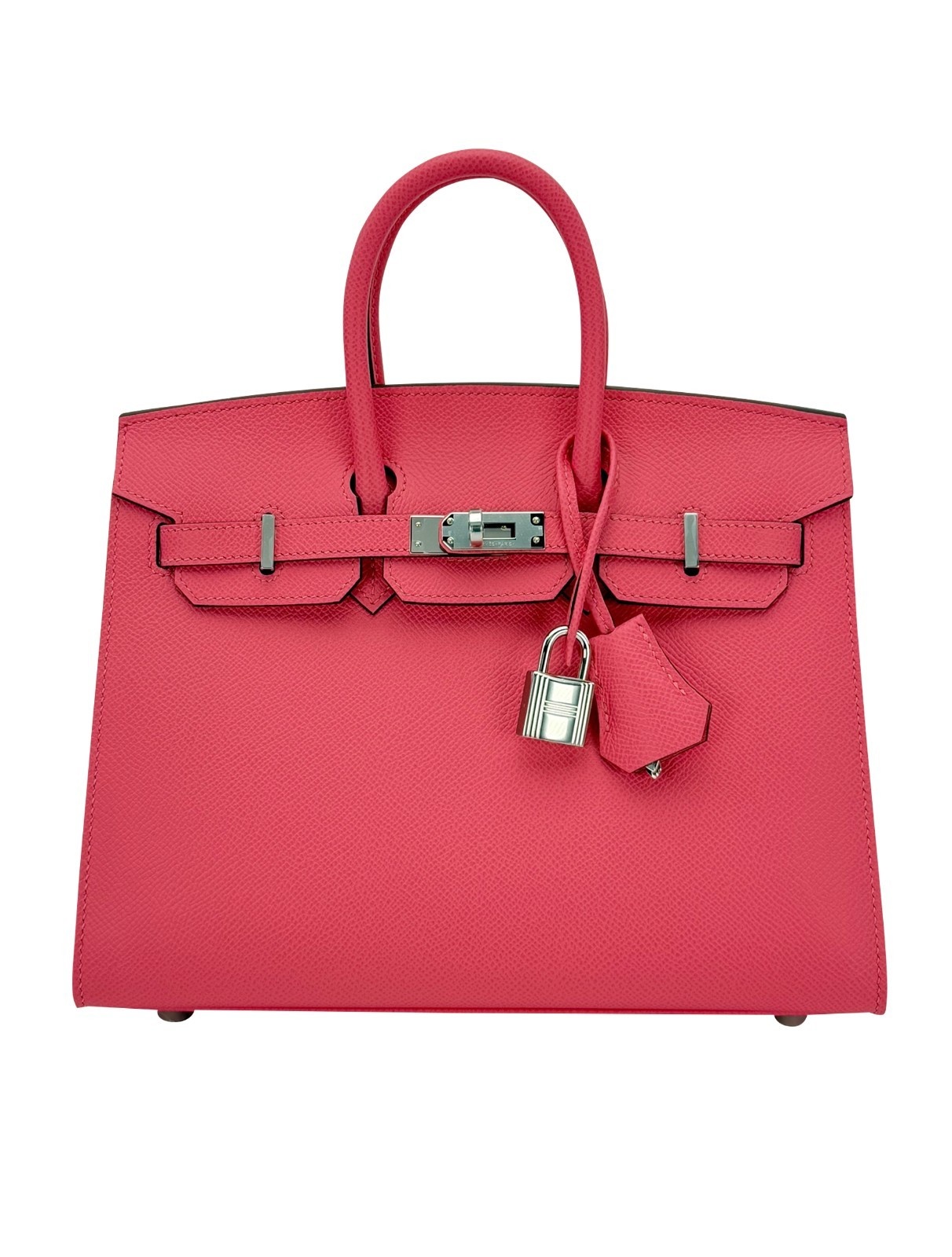 Hermes Birkin 25 Sellier Epsom Rose Azalee Palladium Hardware K Stamp 2025