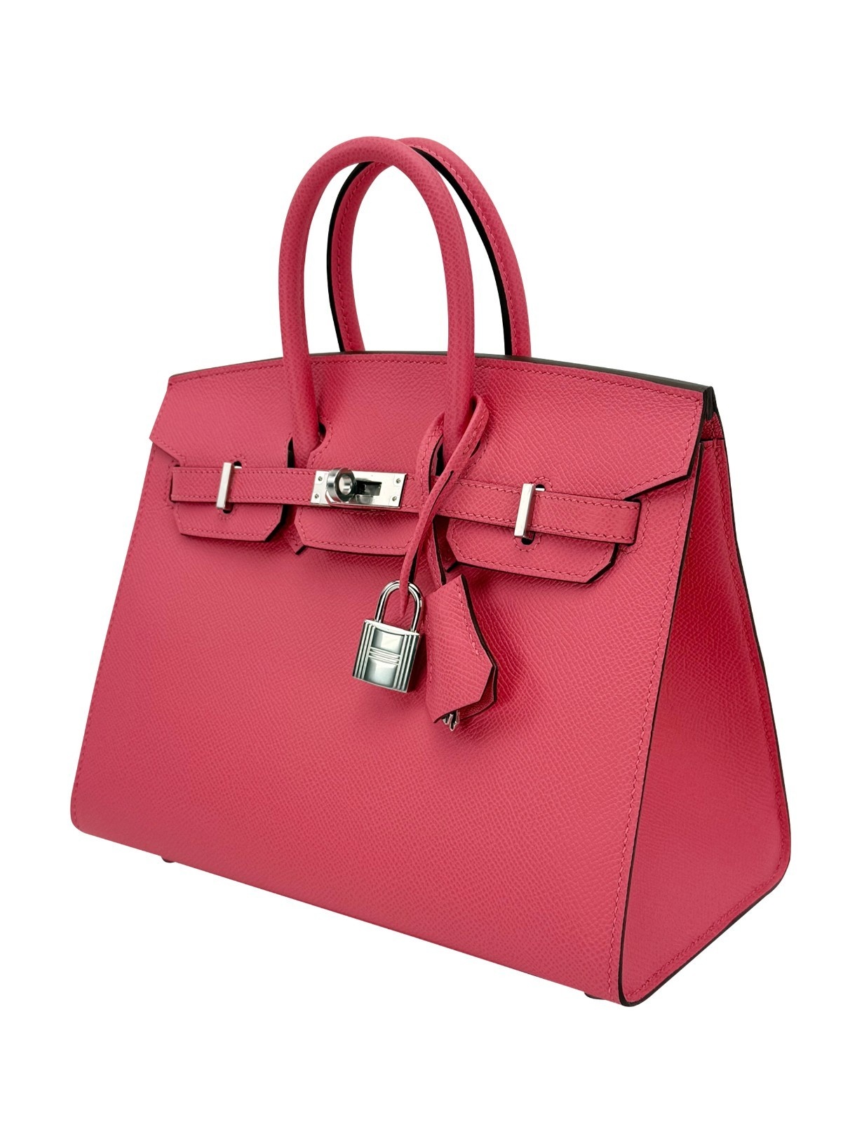 Hermes Birkin 25 Sellier Epsom Rose Azalee Palladium Hardware K Stamp 2025