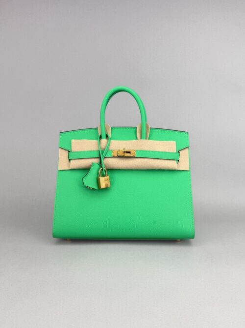 Hermes Birkin 25 Sellier Epsom Vert Comics Gold Hardware W Stamp 2024