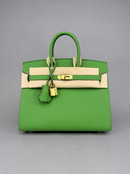 Hermes Birkin 25 Sellier Epsom Vert Yucca Gold Hardware B Stamp 2023
