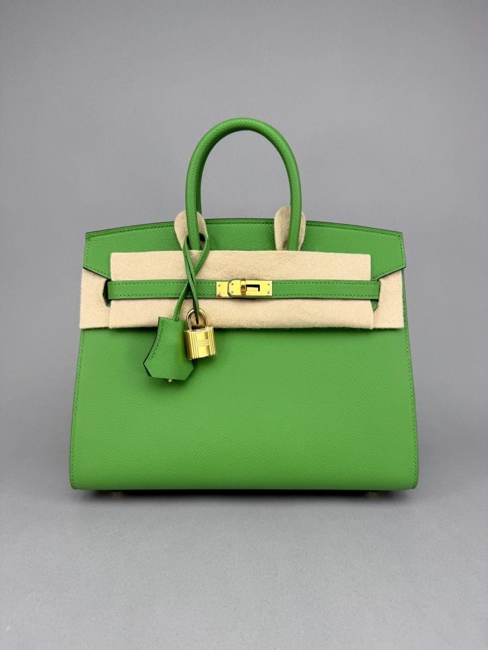 Hermes Birkin 25 Sellier Epsom Vert Yucca Gold Hardware B Stamp 2023