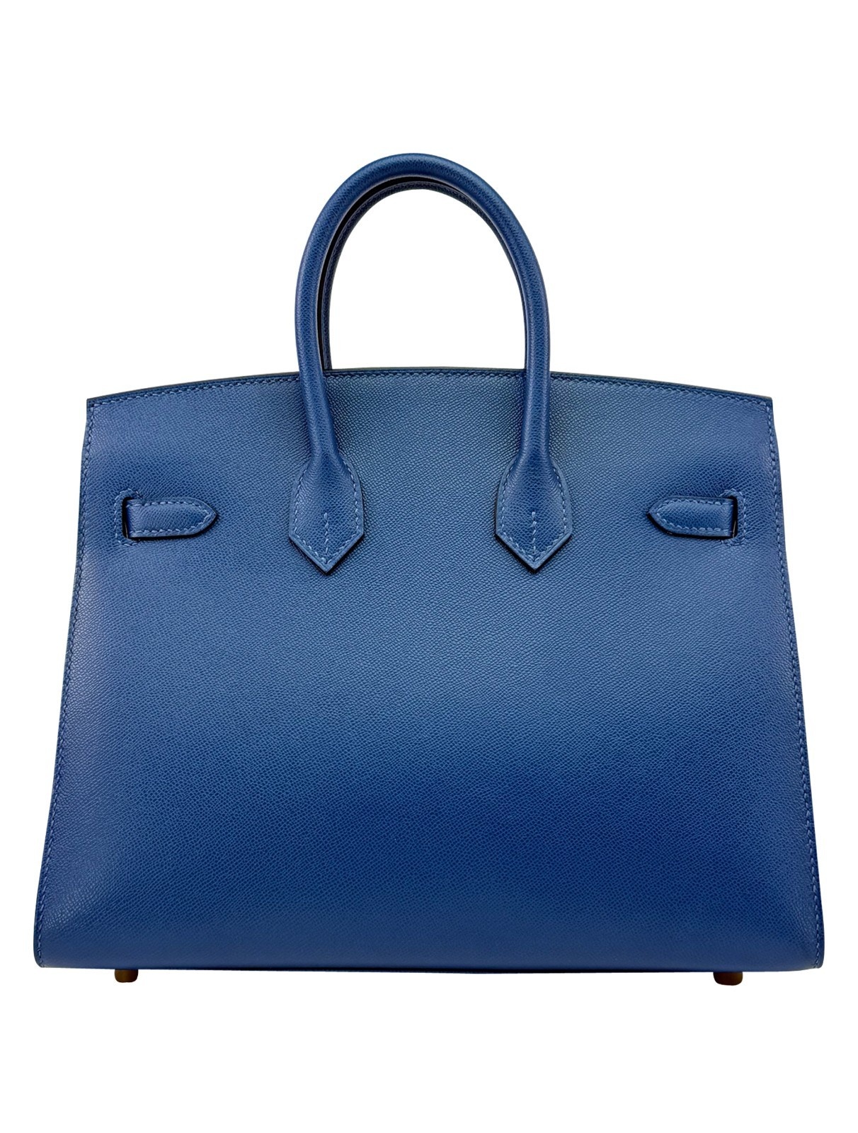 Hermes Birkin 25 Sellier Madame Deep Blue Gold Hardware W Stamp 2024