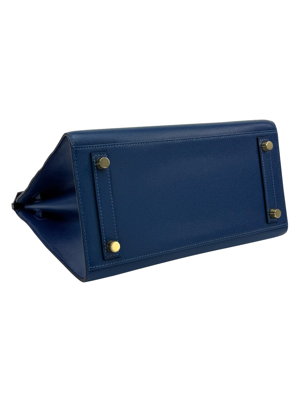 Hermes Birkin 25 Sellier Madame Deep Blue Gold Hardware W Stamp 2024