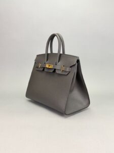 Hermes Birkin 25 Sellier Madame Gris Graphite Gold Hardware W Stamp 2024