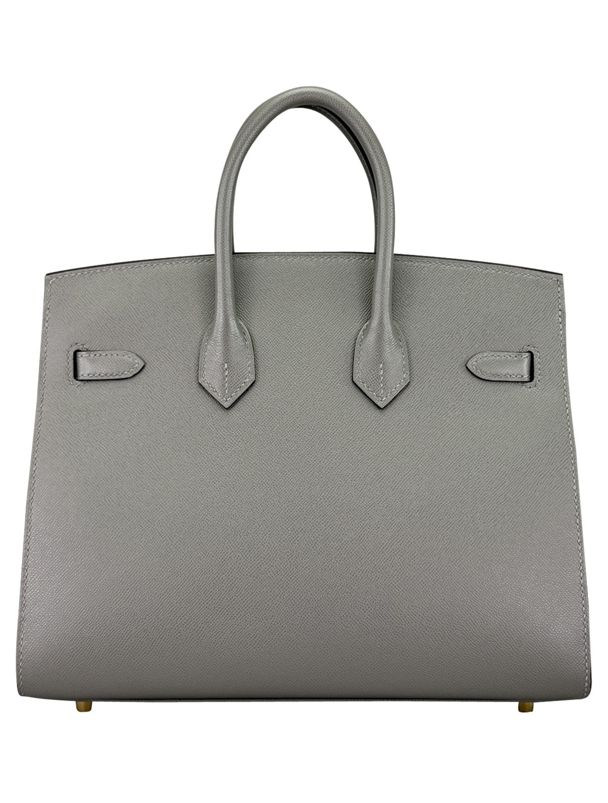 Hermes Birkin 25 Sellier Madame Gris Meyer Gold Hardware W Stamp 2024
