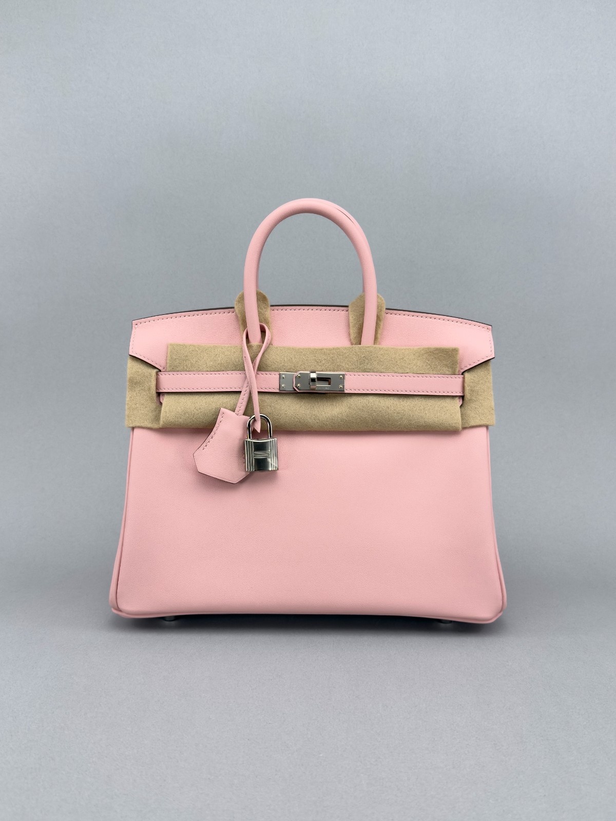 Hermes Birkin 25 Swift Rose Sakura Palladium Hardware K Stamp 2025