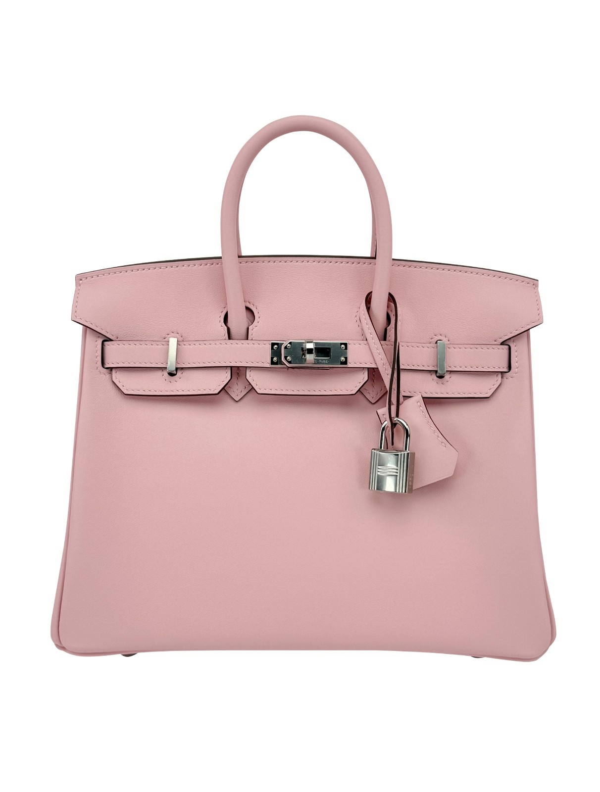 Hermes Birkin 25 Swift Rose Sakura Palladium Hardware K Stamp 2025