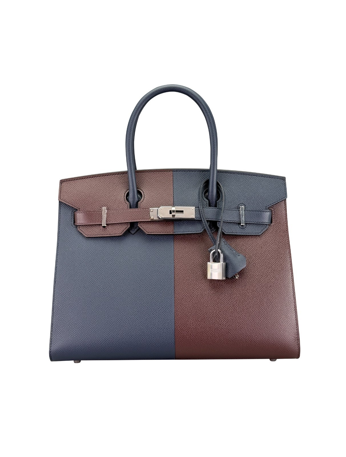 Hermes Birkin 30 Casaque Epsom Blue/Rouge/Rose Palladium Hardware U Stamp 2022