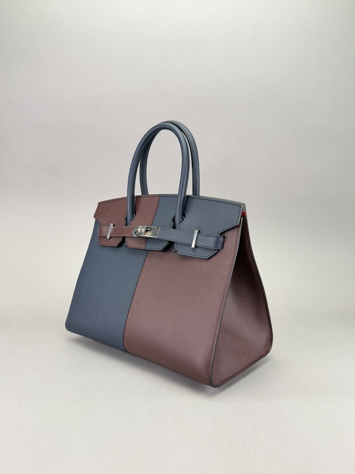 Hermes Birkin 30 Casaque Epsom Blue/Rouge/Rose Palladium Hardware U Stamp 2022