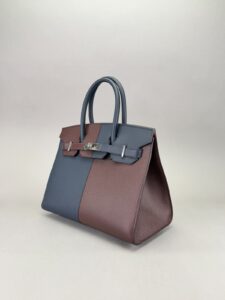 Hermes Birkin 30 Casaque Epsom Blue/Rouge/Rose Palladium Hardware U Stamp 2022