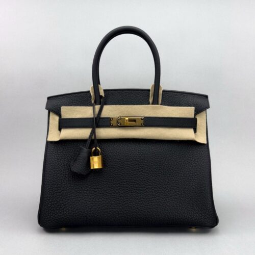 Hermes Birkin 30 Retourne Togo Black/Noir Gold Hardware G Stamp 2026