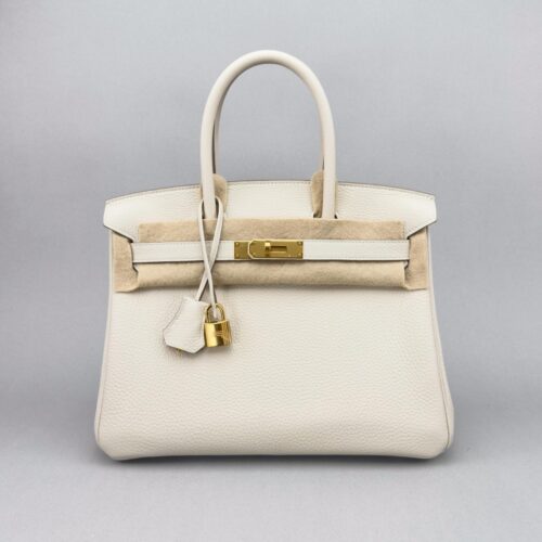 Hermes Birkin 30 Retourne Togo Craie Gold Hardware K Stamp 2025