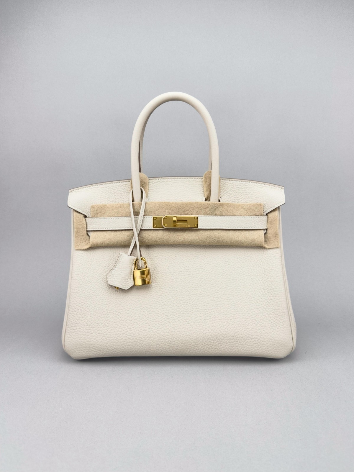 Hermes Birkin 30 Retourne Togo Craie Gold Hardware K Stamp 2025