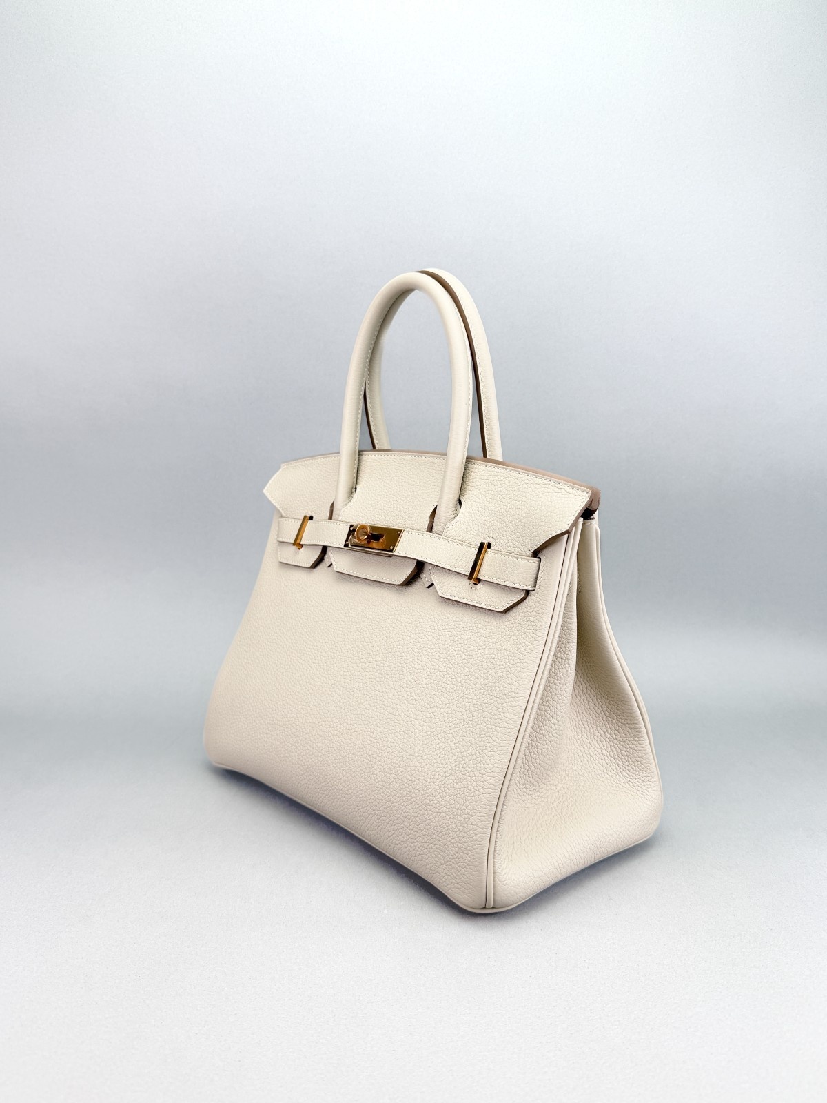 Hermes Birkin 30 Retourne Togo Craie Rose Gold Hardware Z Stamp 2022