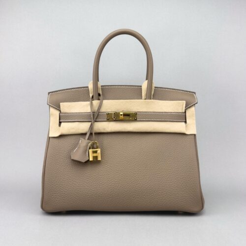 Hermes Birkin 30 Retourne Togo Etoupe Gold Hardware K Stamp 2025
