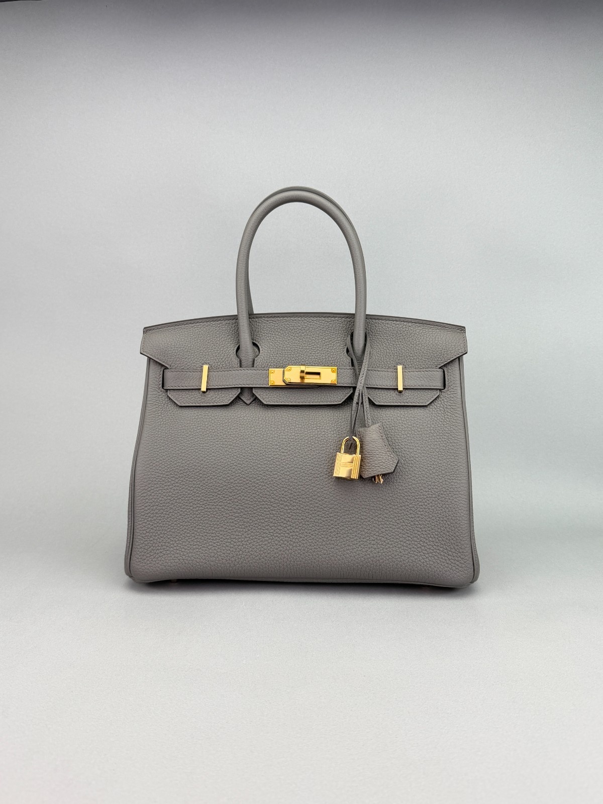 Hermes Birkin 30 Retourne Togo Gris Etain Rose Gold Hardware Z Stamp 2021