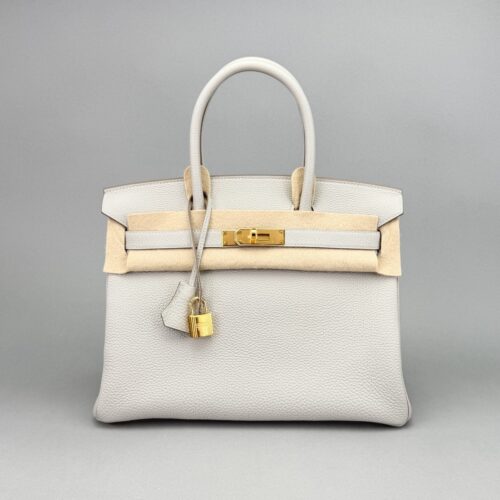 Hermes Birkin 30 Retourne Togo Gris Perle Gold Hardware U 2022