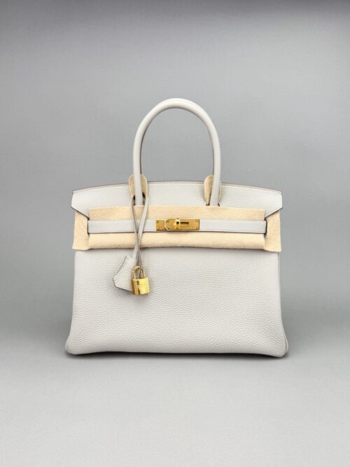 Hermes Birkin 30 Retourne Togo Gris Perle Gold Hardware U 2022
