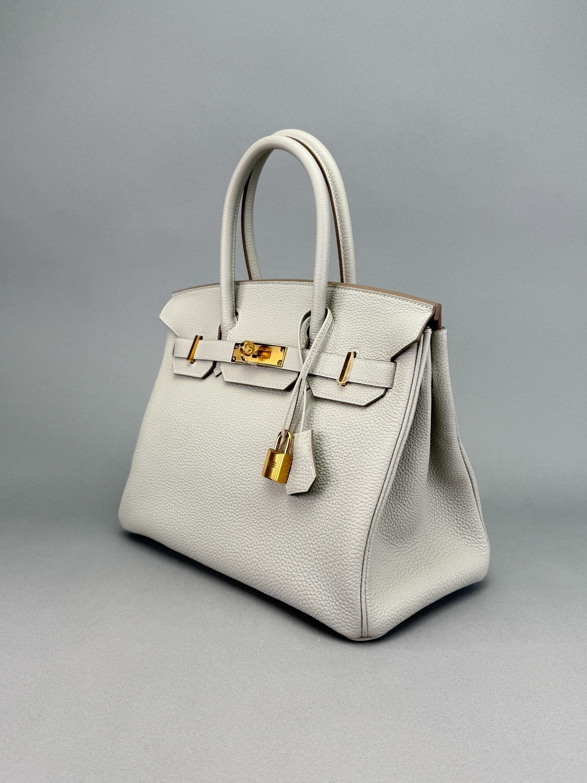 Hermes Birkin 30 Retourne Togo Gris Perle Gold Hardware U 2022