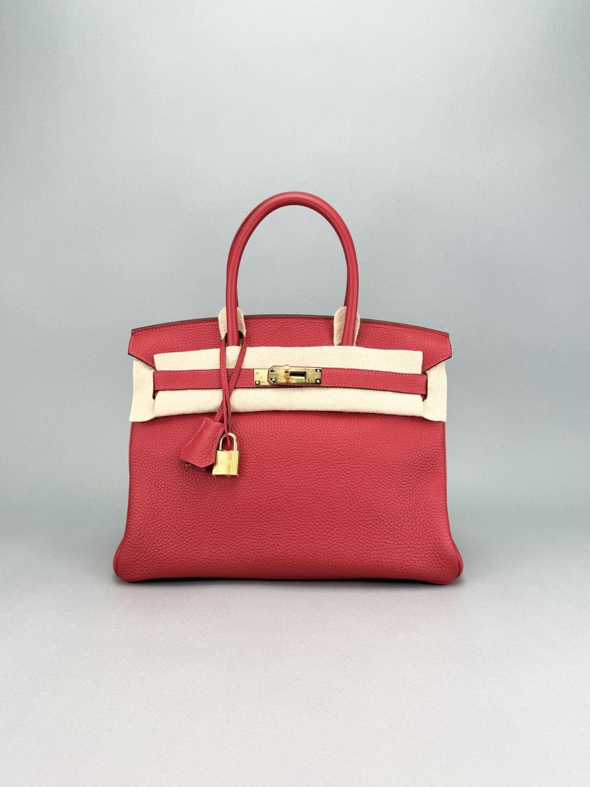 Hermes Birkin 30 Retourne Togo Rouge Casaque Gold Hardware Y Stamp 2020