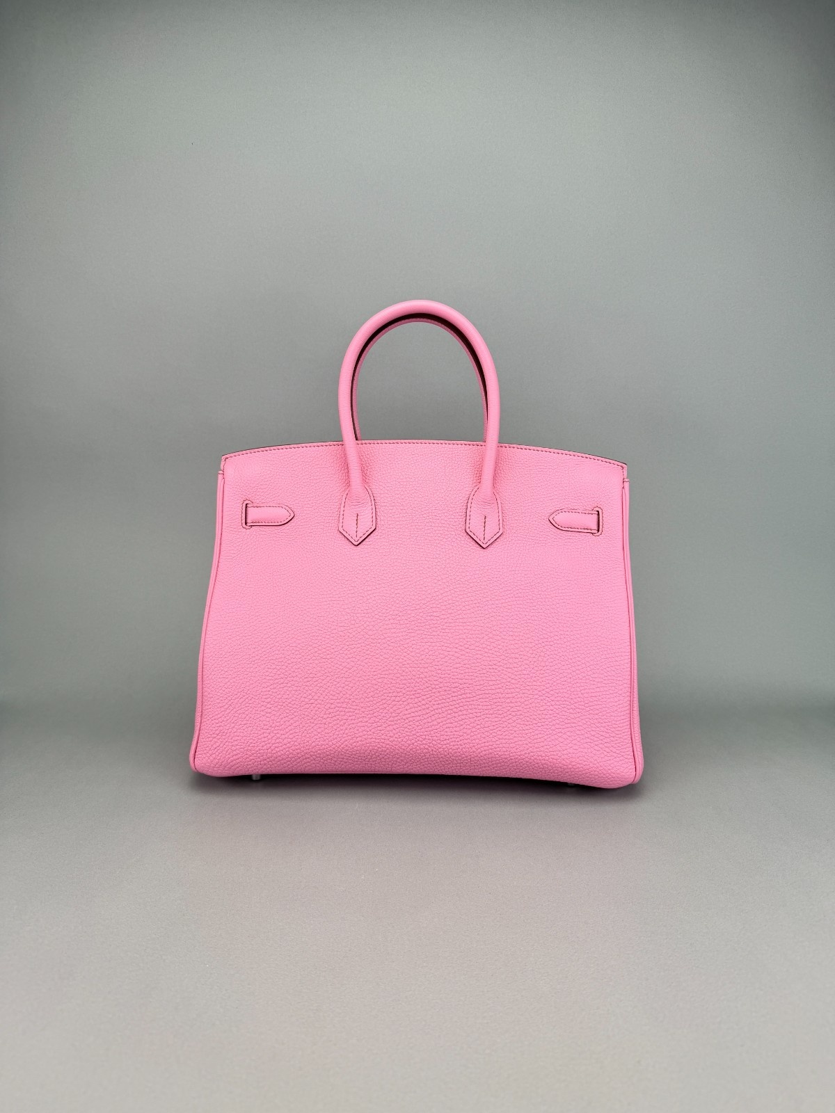 Hermes Birkin 35 Clemence Pink Bubblegum Palladium Hardware Preowned N Stamp