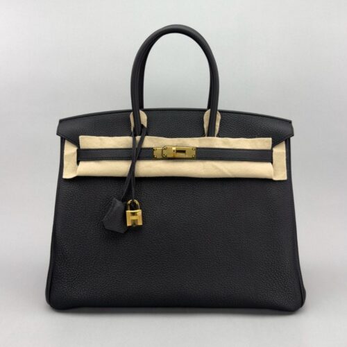 Hermes Birkin 35 Retourne Togo Black/Noir Gold Hardware K Stamp 2025