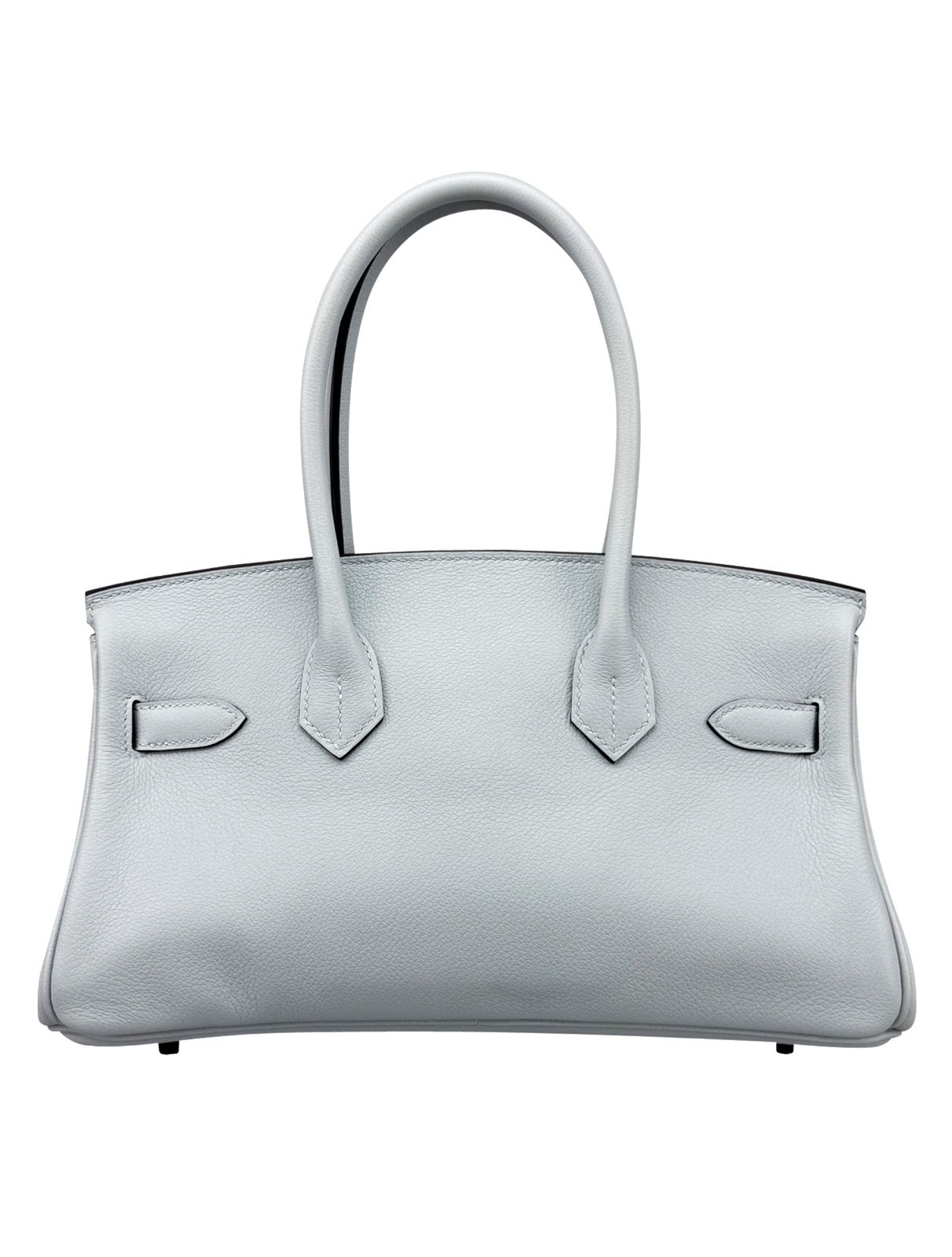 Hermes Birkin Shoulder 29 Retourne Evercolor Blue Glacier Gold Hardware W Stamp