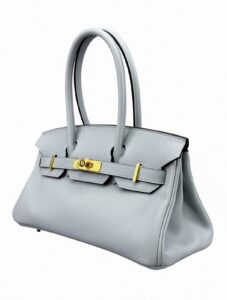 Hermes Birkin Shoulder 29 Retourne Evercolor Blue Glacier Gold Hardware W Stamp