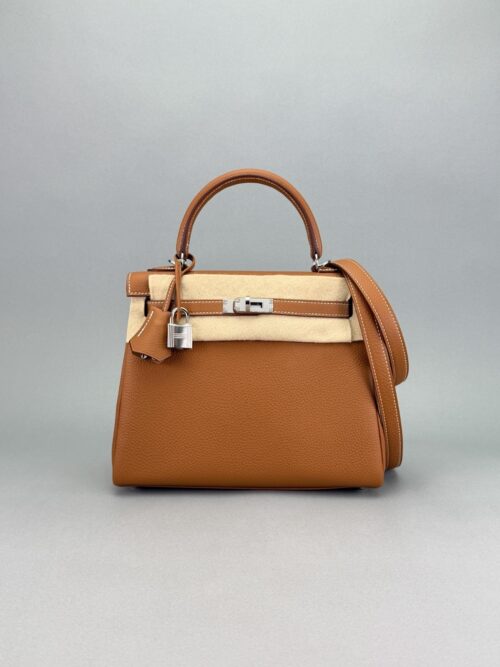 Hermes Kelly 25 Retourne Togo Gold Palladium Hardware K Stamp 2025