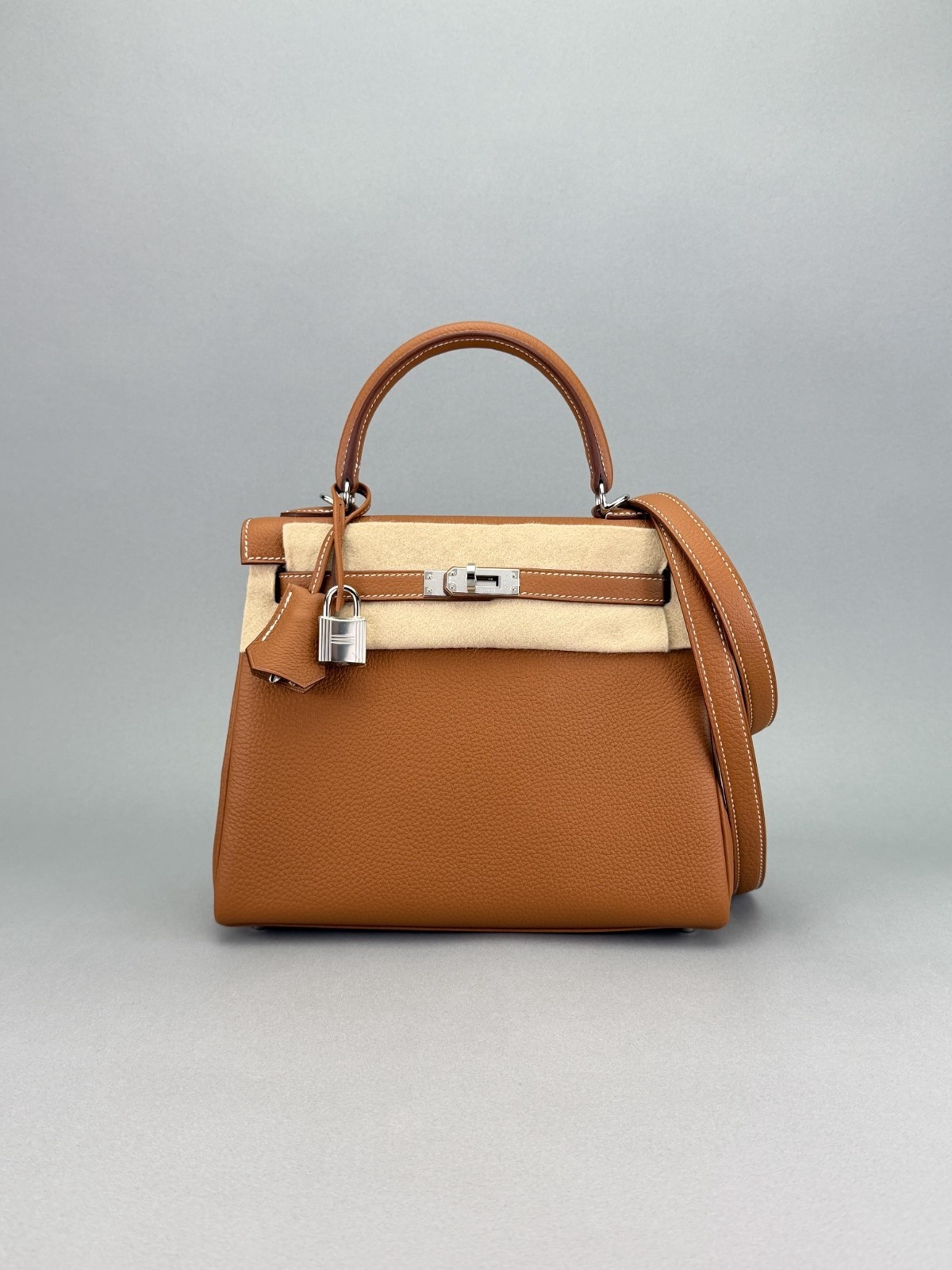 Hermes Kelly 25 Retourne Togo Gold Palladium Hardware K Stamp 2025