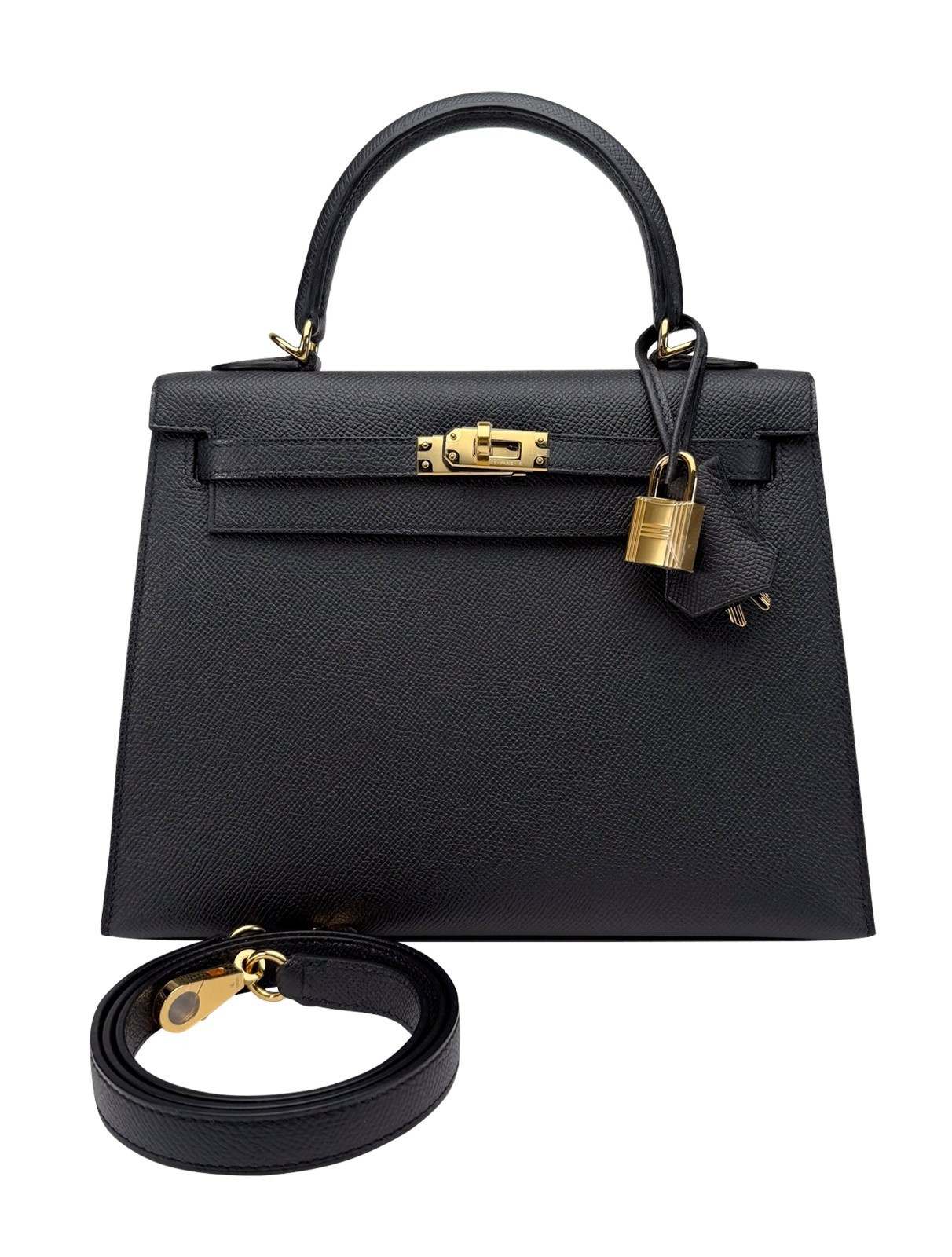Hermes Kelly 25 Sellier Epsom Black/Noir Gold Hardware K Stamp 2026