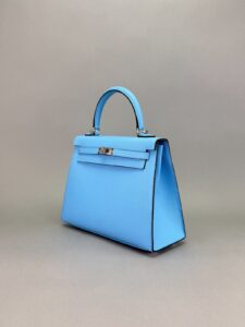 Hermes Kelly 25 Sellier Epsom Blue Celeste Palladium Hardware K Stamp 2025