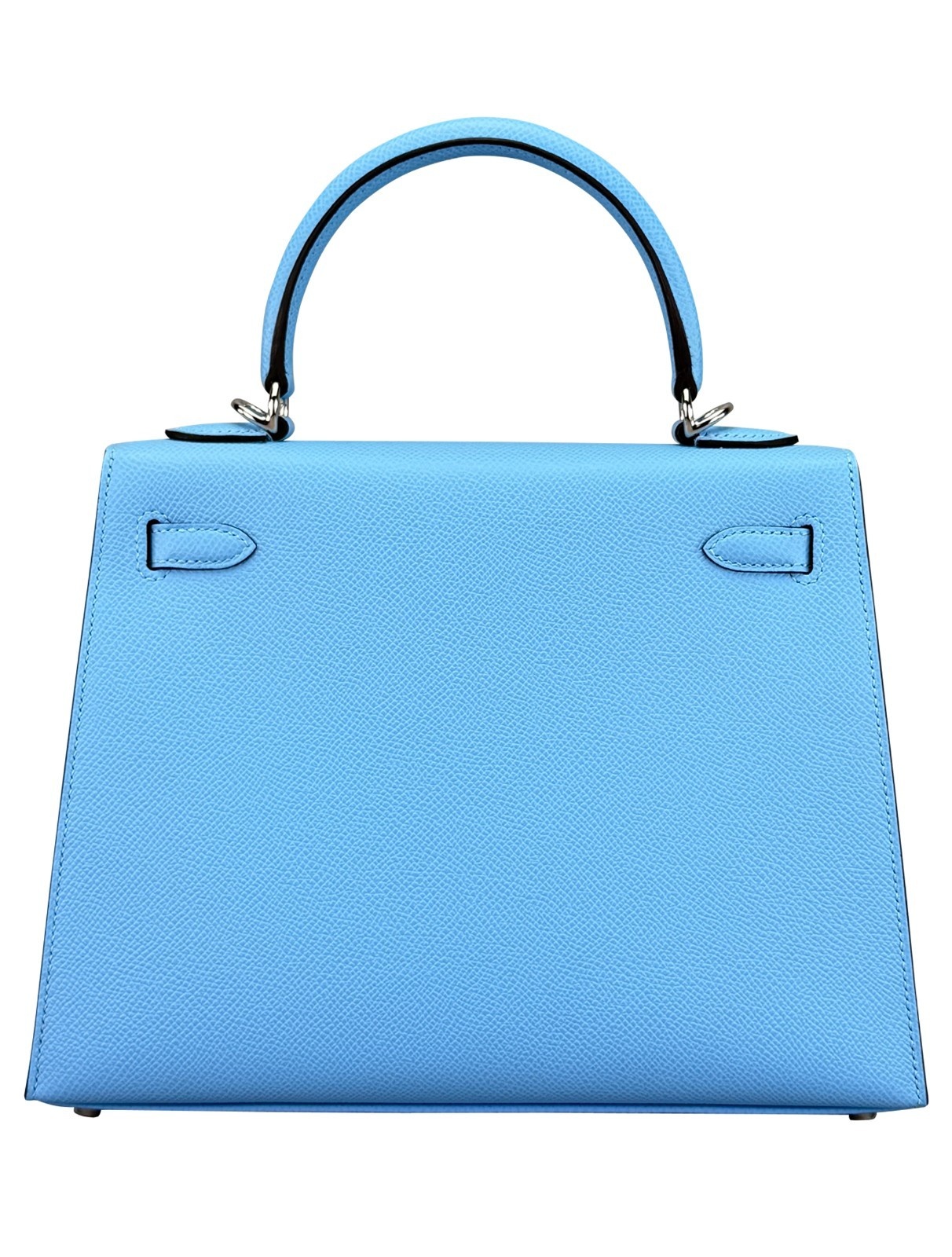 Hermes Kelly 25 Sellier Epsom Blue Celeste Palladium Hardware K Stamp 2025
