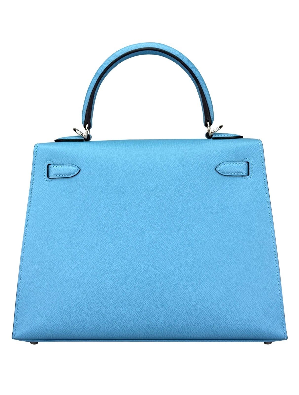 Hermes Kelly 25 Sellier Epsom Blue Du Nord Palladium Hardware W Stamp 2024