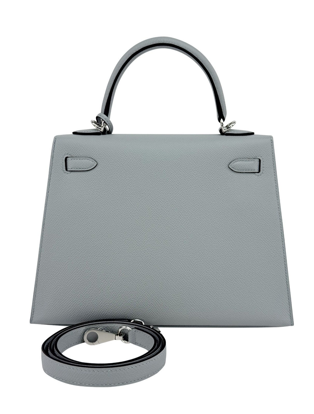 Hermes Kelly 25 Sellier Epsom Blue Glacier Palladium Hardware K Stamp 2025