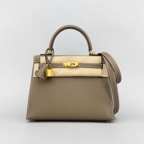 Hermes Kelly 25 Sellier Epsom Etoupe Gold Hardware K Stamp 2025