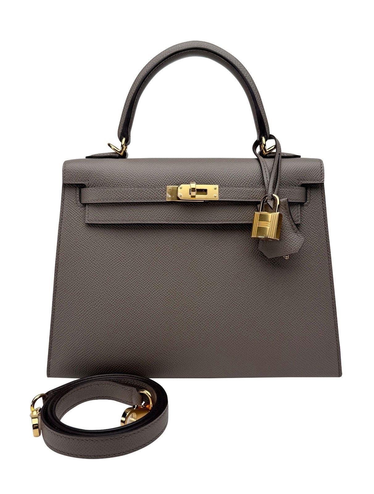 Hermes Kelly 25 Sellier Epsom Gris Etain Gold Hardware K Stamp 2025
