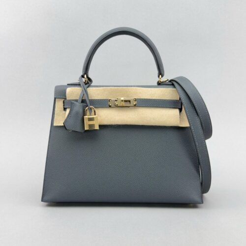 Hermes Kelly 25 Sellier Epsom Gris Misty Permabrass Hardware W Stamp 2025