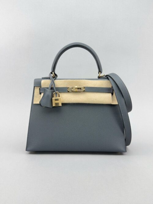 Hermes Kelly 25 Sellier Epsom Gris Misty Permabrass Hardware W Stamp 2025