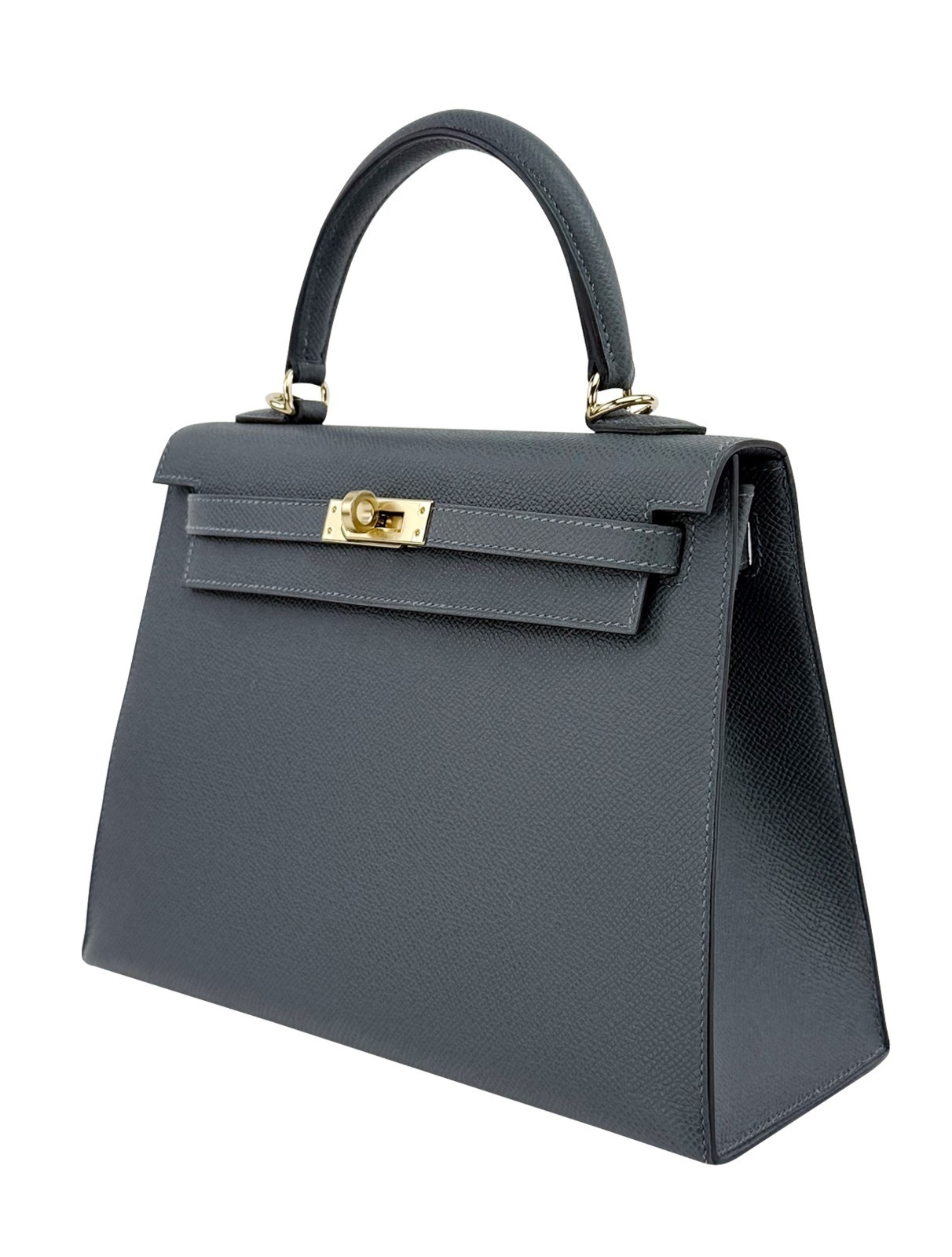 Hermes Kelly 25 Sellier Epsom Gris Misty Permabrass Hardware W Stamp 2025