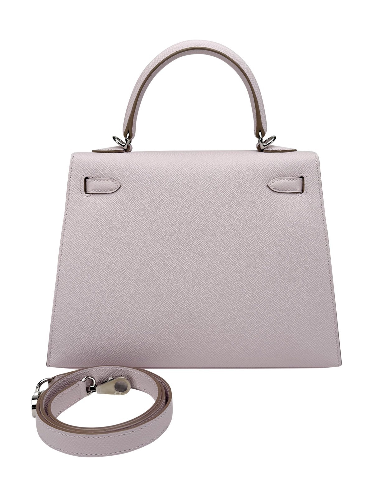 Hermes Kelly 25 Sellier Epsom Mauve Pale Palladium Hardware W Stamp 2025