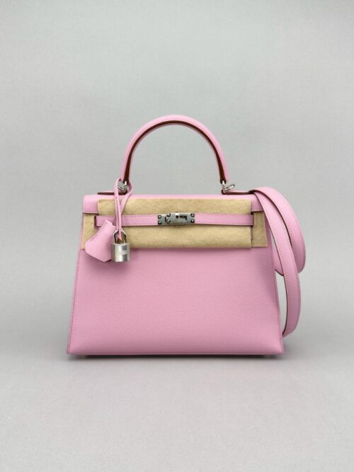 Hermes Kelly 25 Sellier Epsom Mauve Sylvestre Palladium Hardware K Stamp 2025