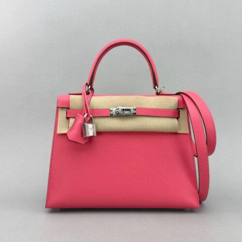 Hermes Kelly 25 Sellier Epsom Rose Azalee Palladium Hardware K Stamp 2025