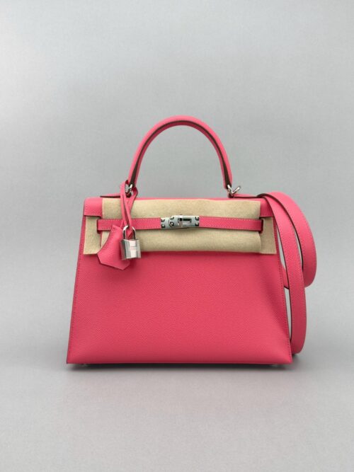 Hermes Kelly 25 Sellier Epsom Rose Azalee Palladium Hardware K Stamp 2025